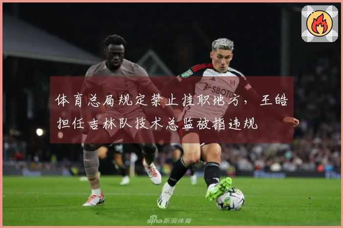 体育总局规定禁止挂职地方,王皓担任吉林队技术总监被指违规